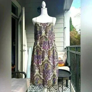 J. Crew Paisley Dress Size 8